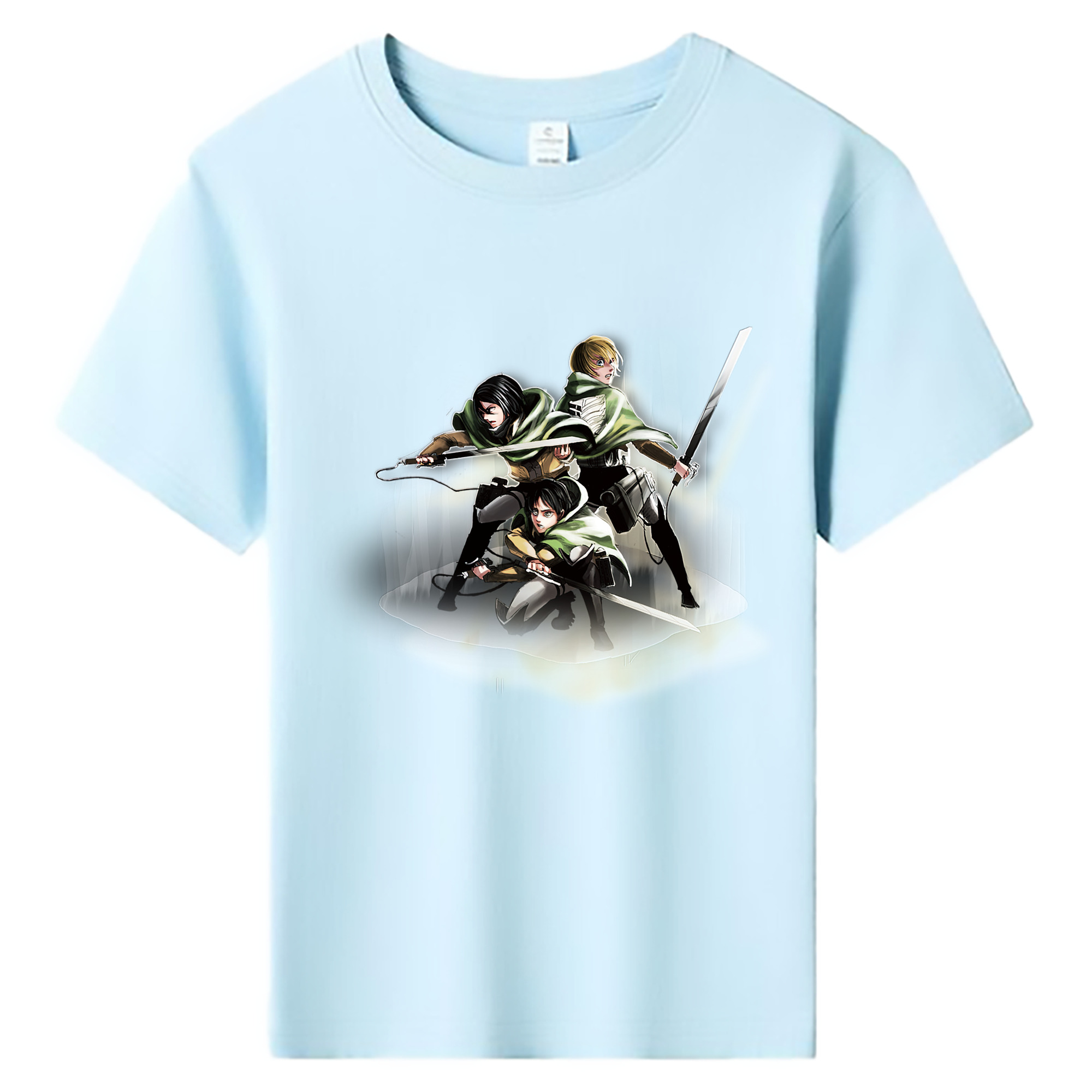 （画像用） 進撃の巨人 Attack on Titan 綿100％キッズTシャツ（フロントプリント）